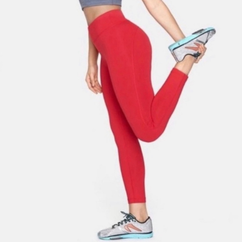 Outdoor Voices TechSweat Leggings. Size Large in red! New without tags!